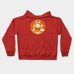 Year of the Rabbit Cute God of Wealth Chinese New Year Kids Hoodie